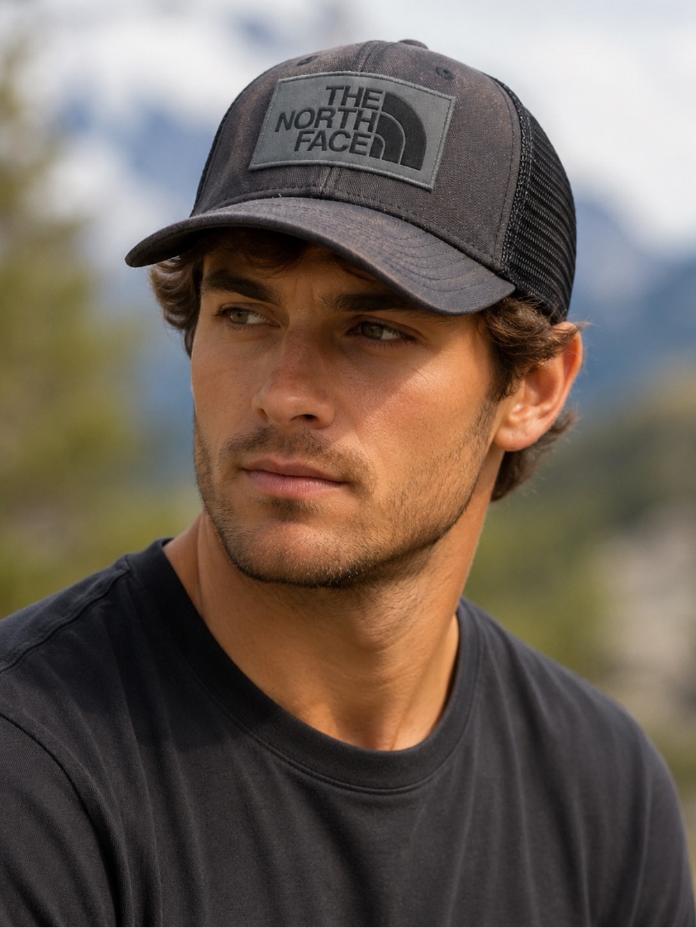🖤🧢 VINTAGE THE NORTH FACE FADED TRUCKER HAT 🧢🖤unisex